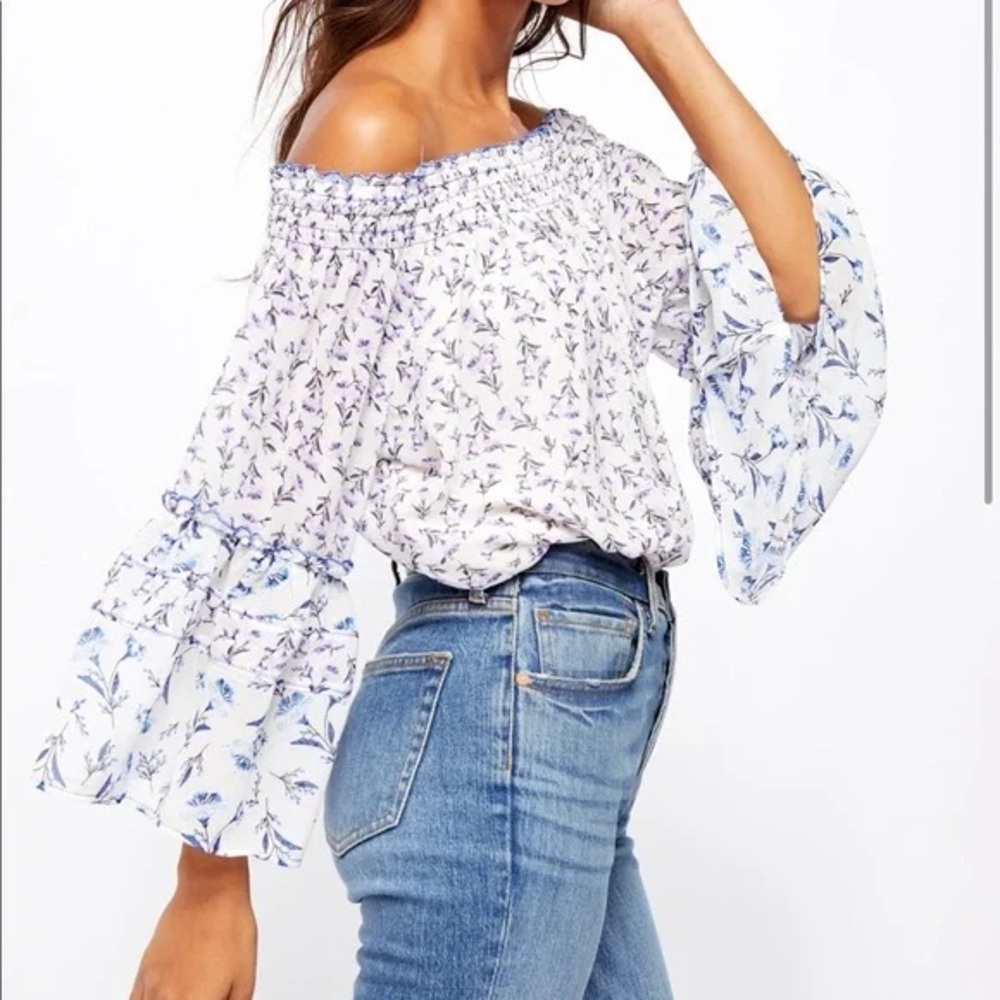Free People Rose Valley Blouse